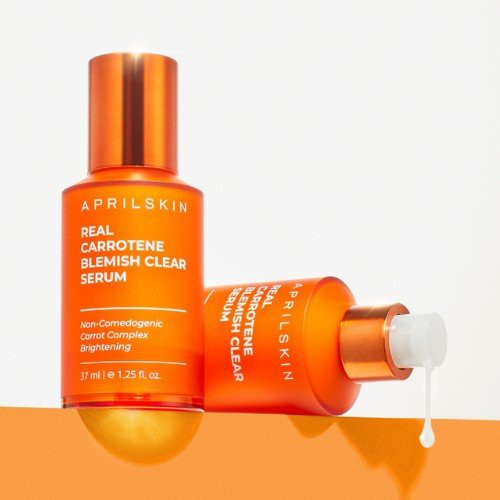 Tinh Chất Giảm Mụn Phục Hồi Sáng Da Sau Mụn Chiết Xuất Cà Rốt AprilSkin Real Carrotene Blemish Clear Serum