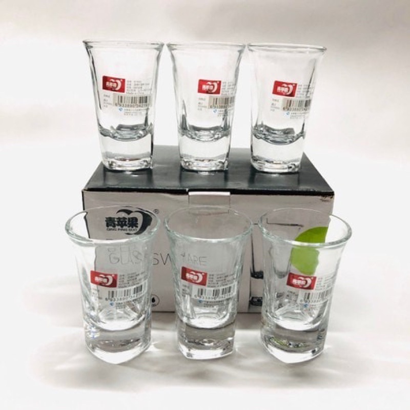 Bộ 6 chén uống rượu đế dày 35ml