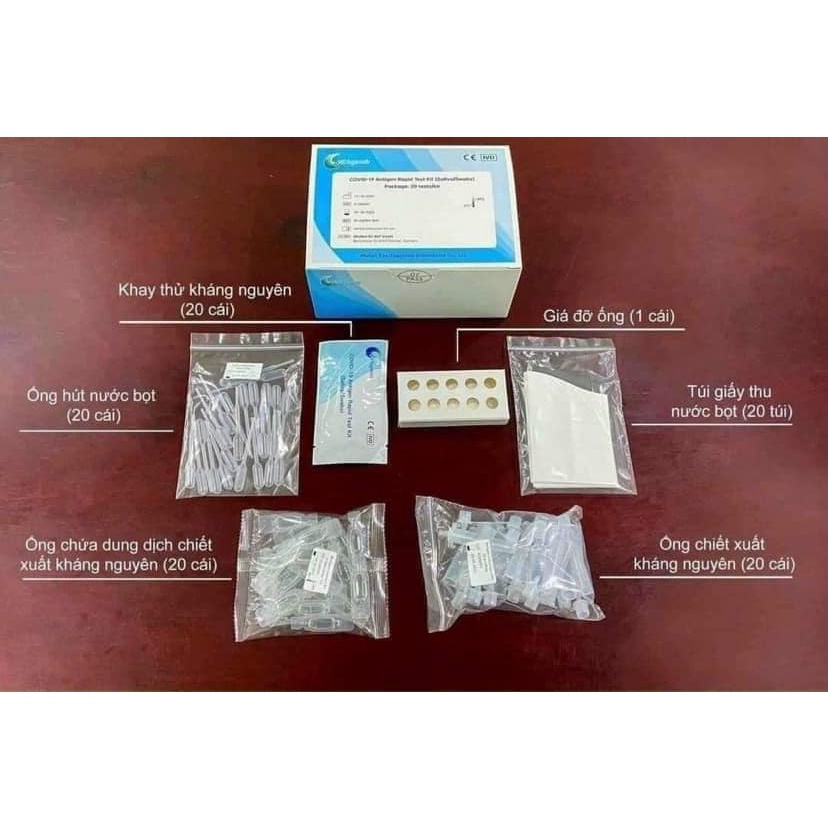 HOẢ TỐC 1h SIÊU RẺ  Test Mũi Antigen TEST NHANH , TEST COVID công nghệ Đức Độ Chính xác cực cao wuhan Vũ Hán 2in1