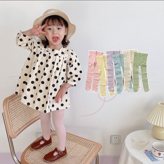 Quần tất cotton giữ ấm dễ thương cho bé