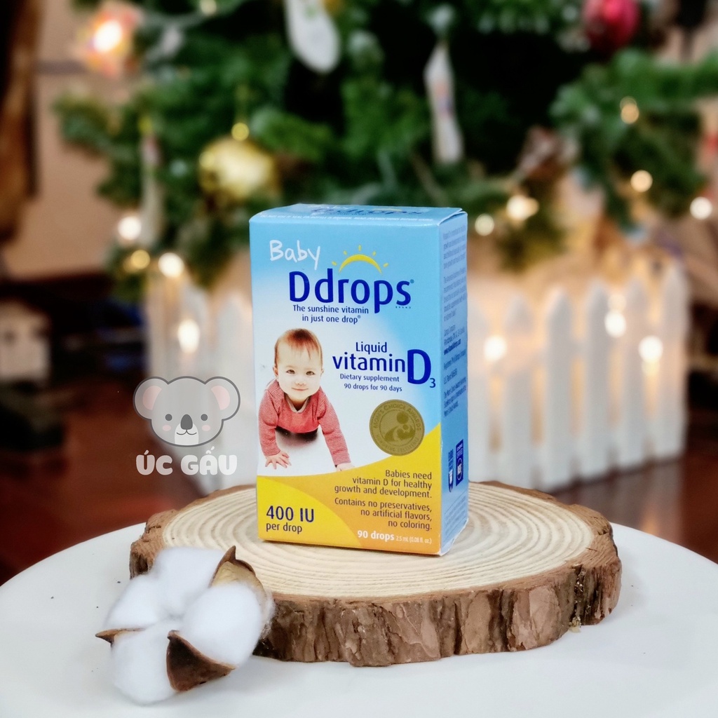 Vitamin D3 Drops - Baby DDrops bổ sung vitamin D cho bé