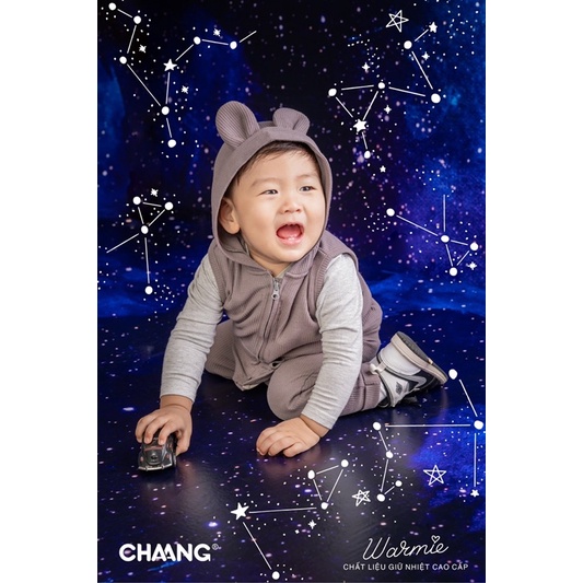 Chaang áo gile có mũ Chaang Cosmos giữ ấm cho bé AW22D13