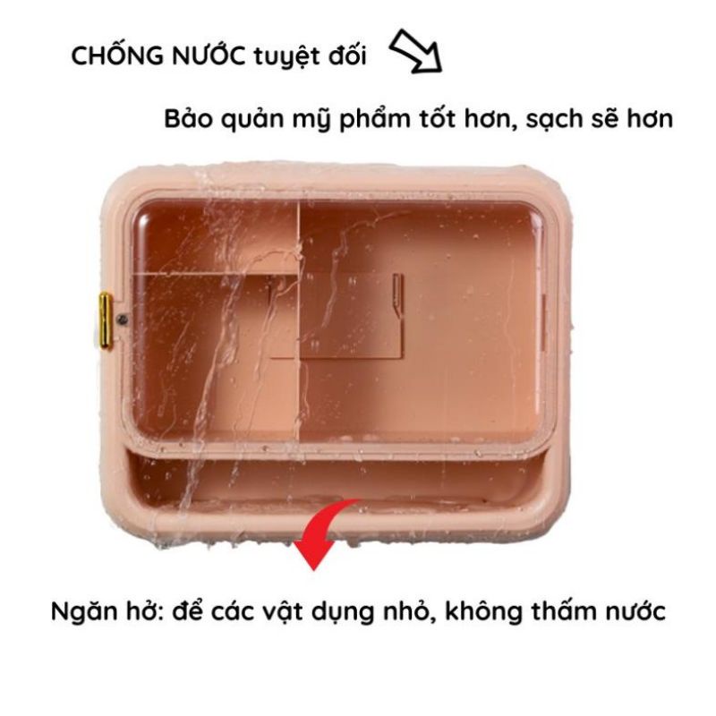 Kệ Mỹ Phẩm Tủ Đựng Mỹ Phẩm Treo Tường Chống Bụi Đa Năng, Tủ Thuốc Gia Đình Tiện Lợi