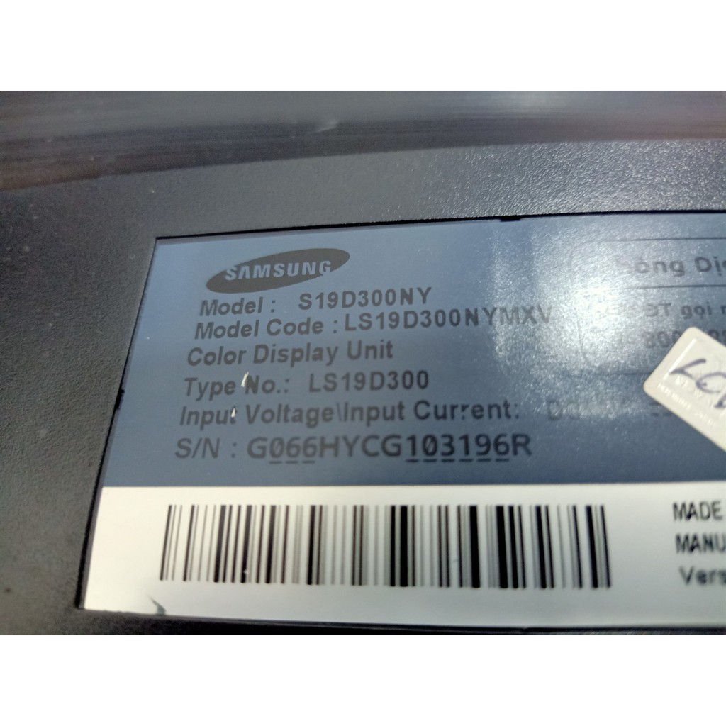 [LIKE NEW 90% CHƯA QUA SỬA CHỮA] MÀN HÌNH SAMSUNG LS19D300/LS20D300 WIDE(1366x768/TN/60Hz/5ms) (cũ) 18.5 INCH/ 19.5 INCH