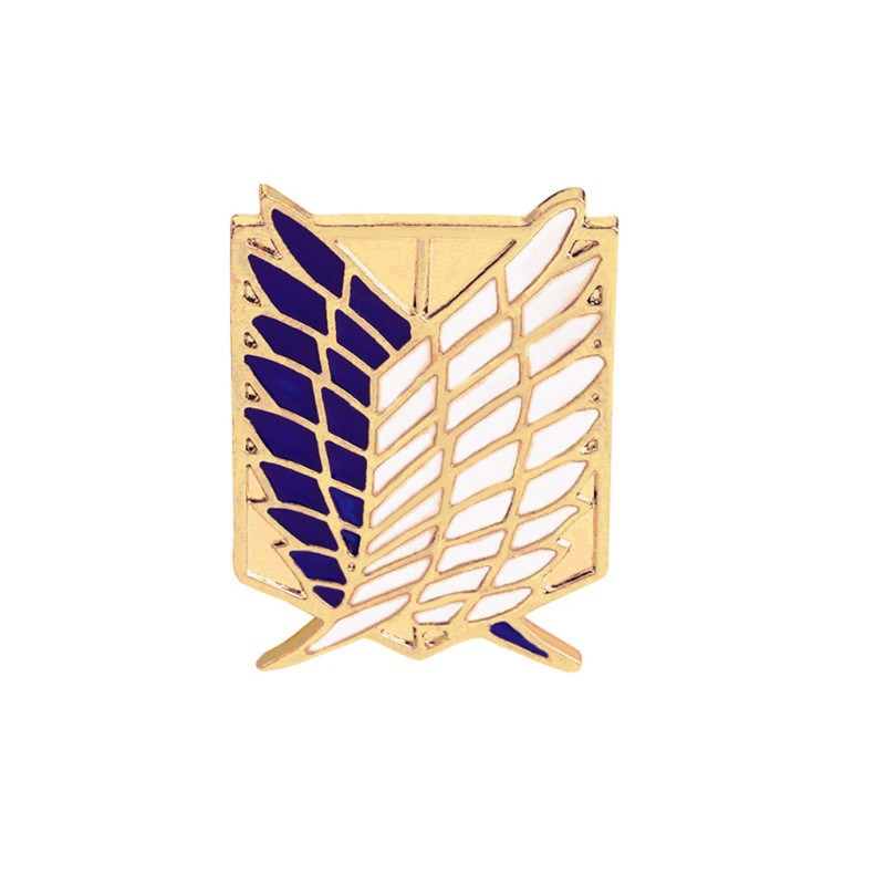 KING Anime Collection  Wing of Liberty Souvenir Pins Badges Attacks On Titan Scouting Legions Brooch Cosplay Fashion Jewelry