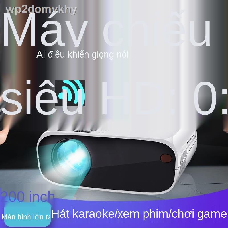 ❄♦Máy chiếu gia đình độ nét cao tường đúc nhỏ điện thoại di động nhỏ máy chiếu tường phòng ngủ rạp hát tại nhà 3D siêu r