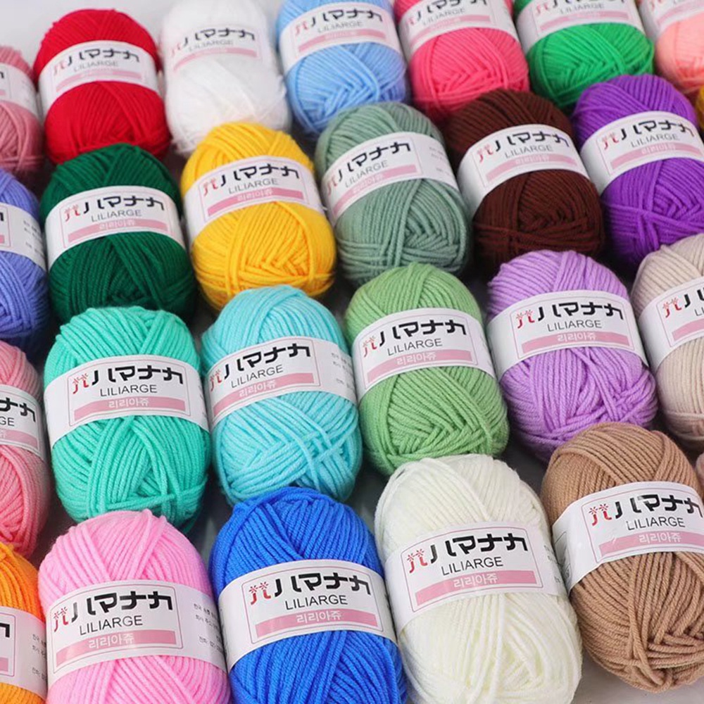 Cuộn Len Cotton Đan Móc 4 Sợi Chất Lượng Cao 25g