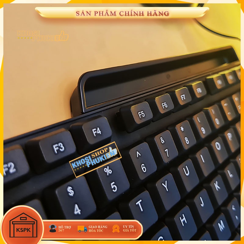 Bộ bàn phím chuột văn phòng có kê điện thoại chơi game làm việc bèn bỉ KSPK BPCH35