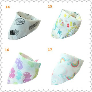 Yếm Ăn Cotton 2 Lớp Cho Bé