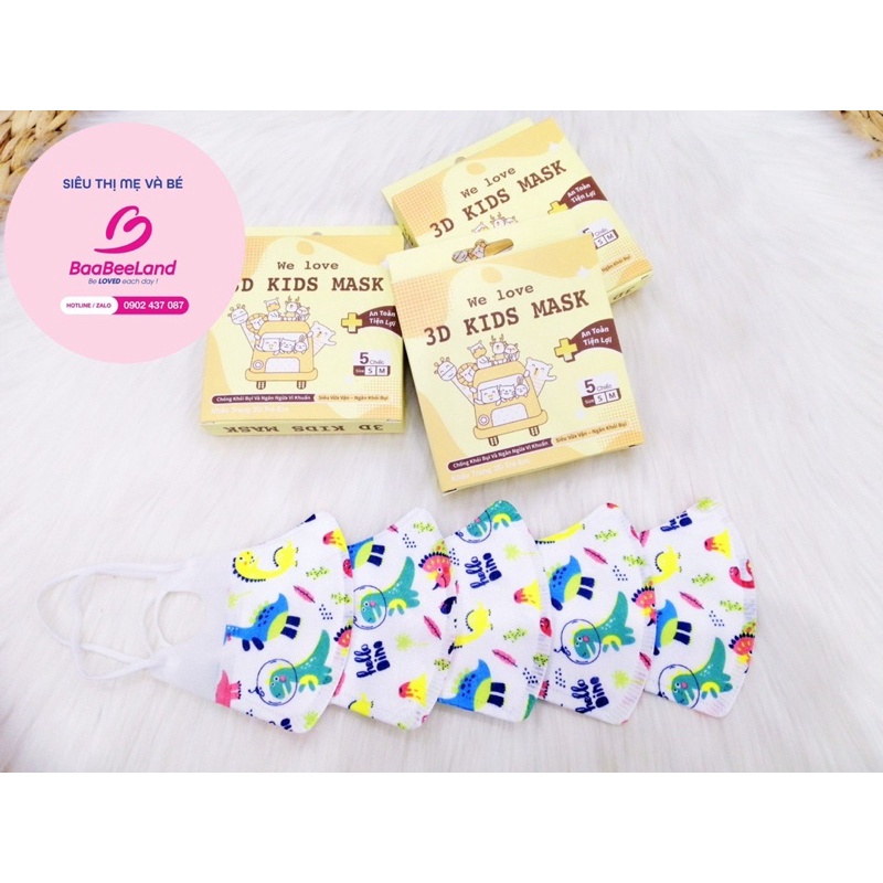 Khẩu trang 3D cho bé