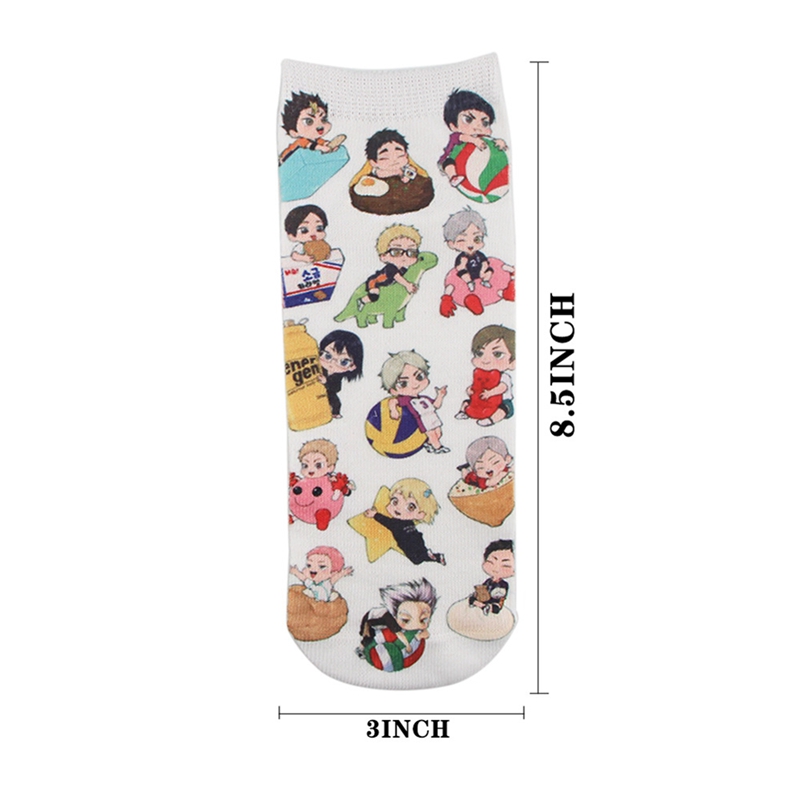 Cyd haikyuu! Vớ Miệng Nông In Hình anime Nhật Bản Cá Tính Bốn Mùa Cho unisex