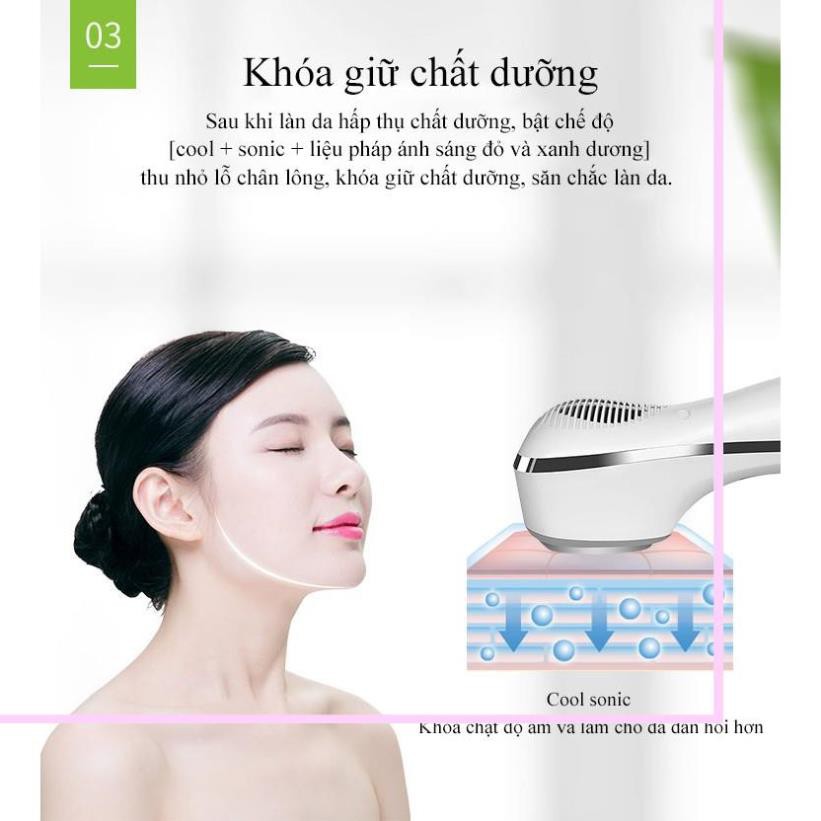 [Combo] Máy Massage Mặt Làm Đẹp Da Photon Nóng & Lạnh+Máy Rửa Mặt Và Mát Xa Da Mặt Top Cho Da Nhạy Cảm - Beauty Top Spot | BigBuy360 - bigbuy360.vn