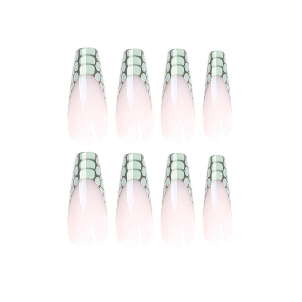 Hộp 24 Móng Tay Giả Che Phủ Toàn Diện Có Thể Tháo Rời