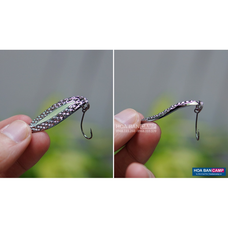 Combo 2 Mồi Thìa Spoon Móc Đơn | 3.5cm – 3.5g