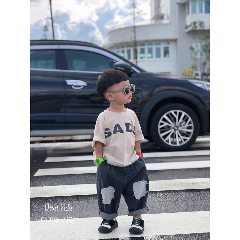 QUẦN JEAN PHA GỐI STYLE HÀN QUỐC 020 DÀNH CHO BÉ GÁI VÀ BÉ TRAI IZE 80 ĐẾN 120