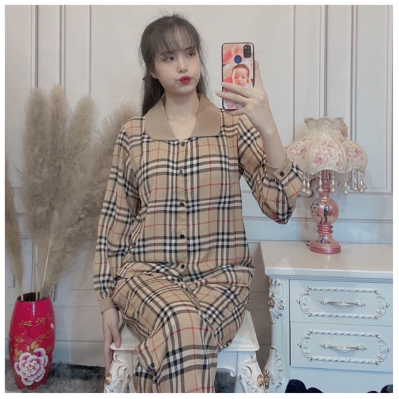 [FREESHIP] Bộ mặc nhà PIJAMA lụa cổ sen tay bồng mai ngô cao cấp + MNCS01 + HOAHANASLEEPWEAR | BigBuy360 - bigbuy360.vn