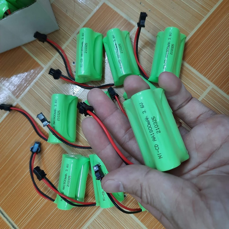 Pin sạc Ni-cd 3.6v 1800mah hai hàng xe mô hình điều khiển