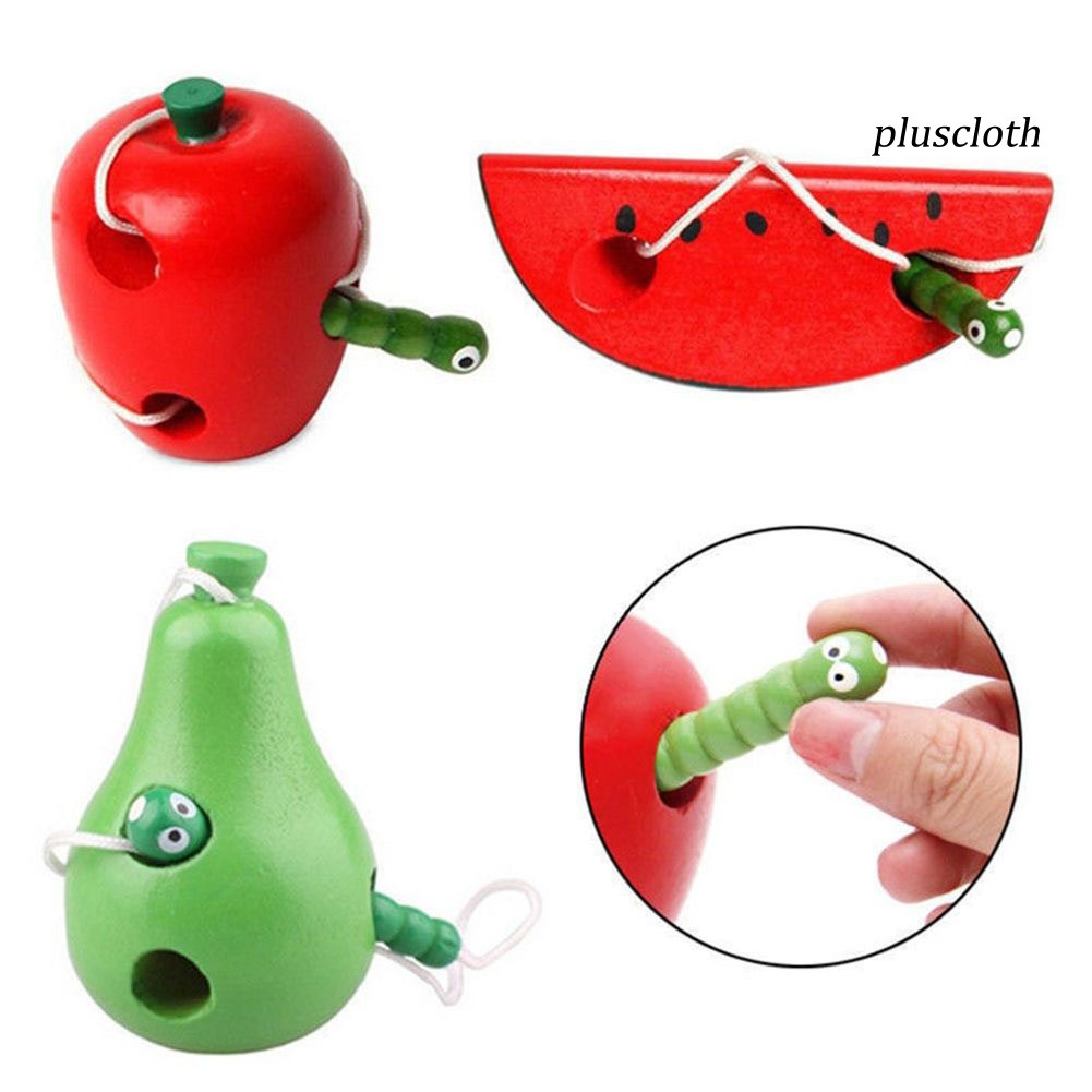 Đồ Chơi Sâu Ăn Trái Cây Bằng Gỗ Cho Bé