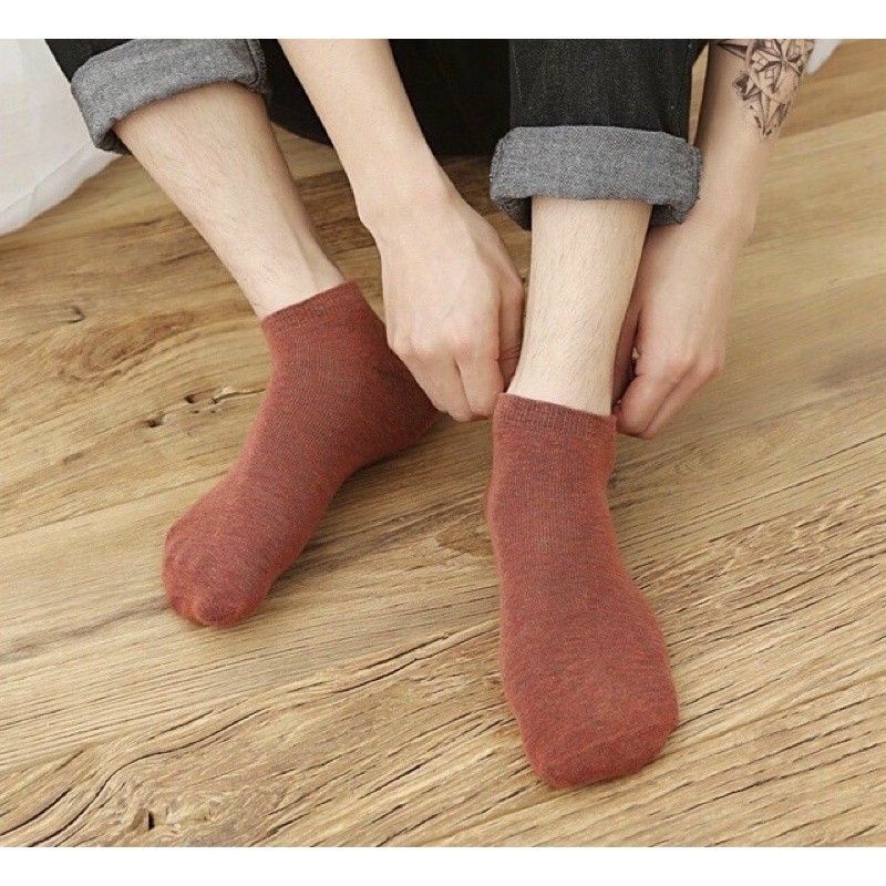 Tất Đa Sắc Cotton Muối Tiêu Unisex H8