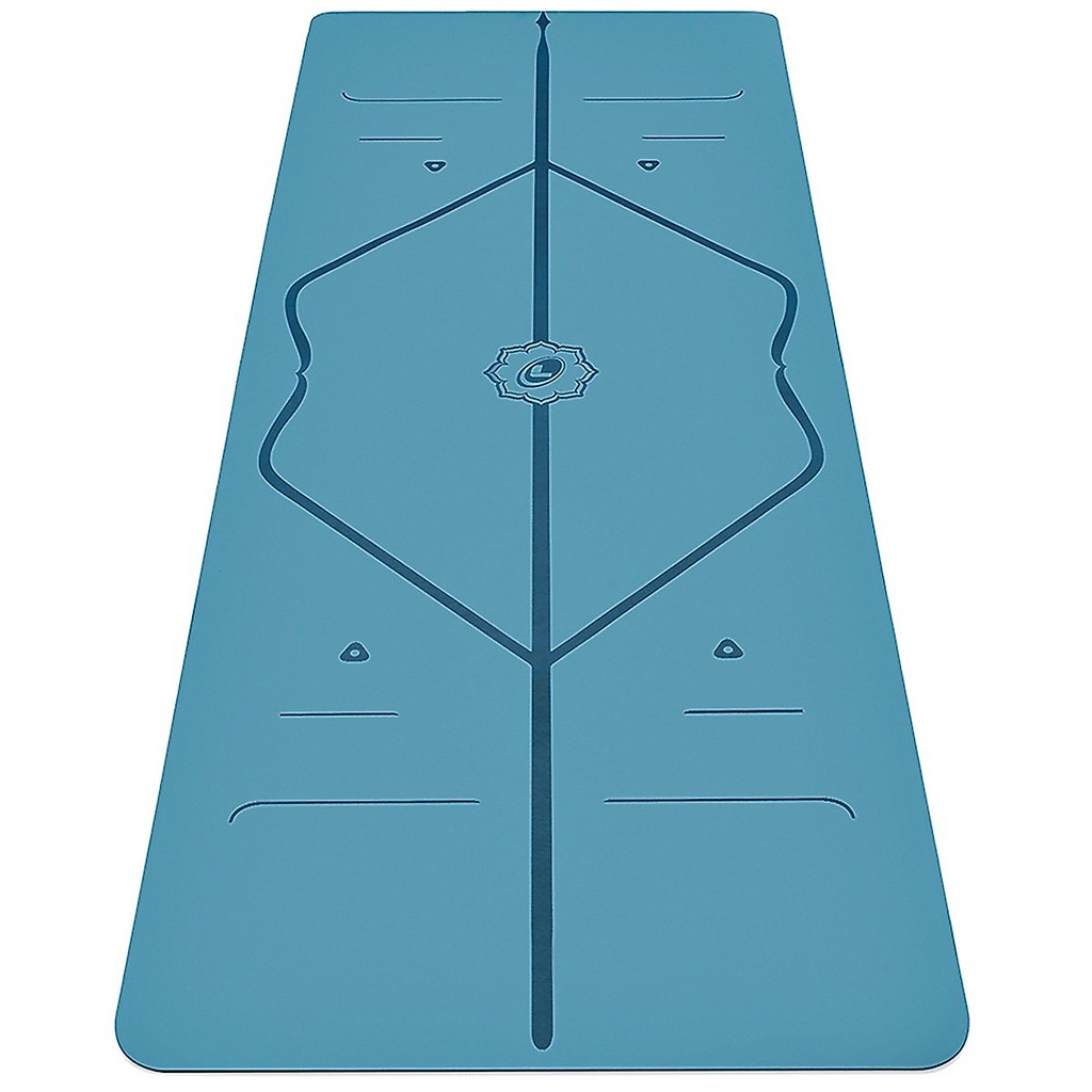 Thảm tập yoga định tuyến TPE cao cấp 2 lớp tặng chống trượt chính hãng Jubilee Mart -Tặng kèm túi