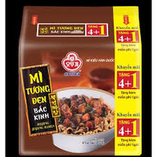 Lốc 4+1 mì tương đen bắc kinh ottogi 135g