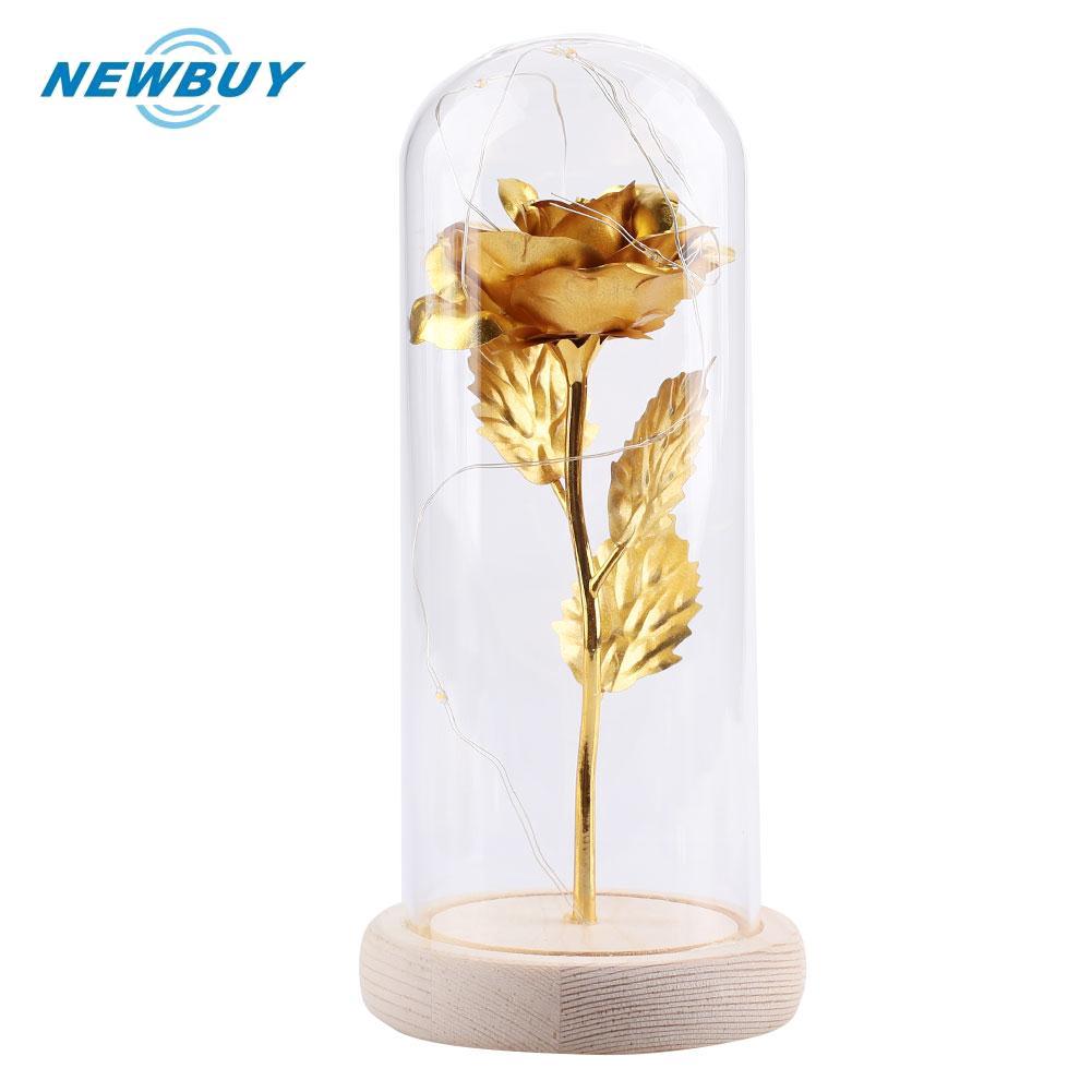 Bông hồng mạ vàng 24K