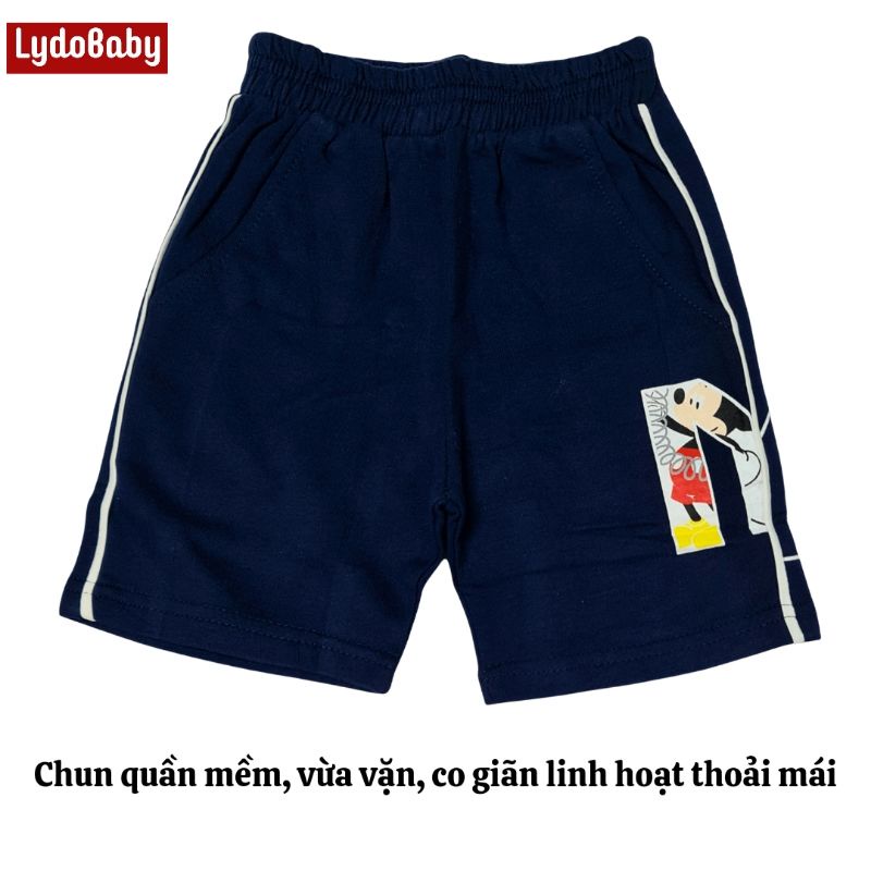 Đồ bộ bé trai LYDO BB thun 100% cotton co giãn 4 chiều hàng công ty chất đẹp mềm mát 3 đến 10 tuổi áo cộc tay quần đùi