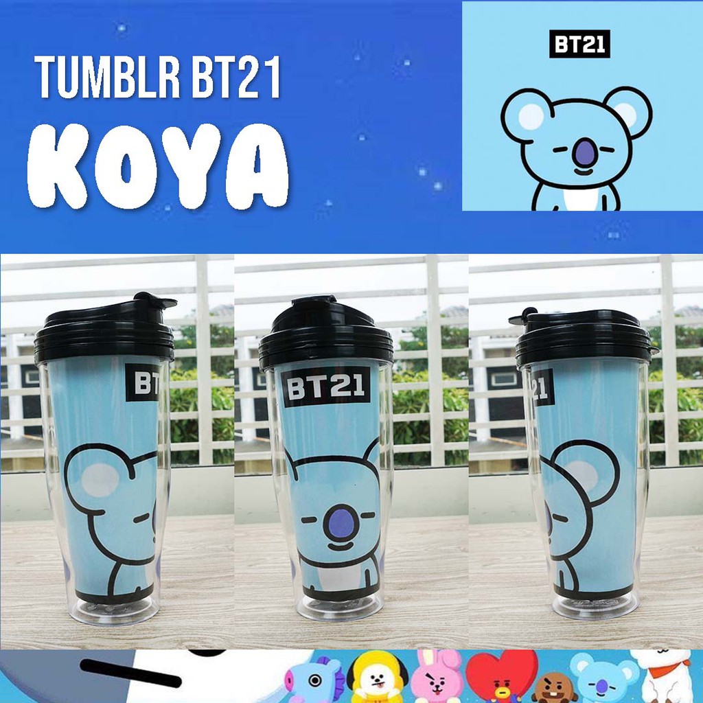 Bình Nước Họa Tiết Bt21 Phiên Bản 1 - Unofficial Merchandise Kpop Bts