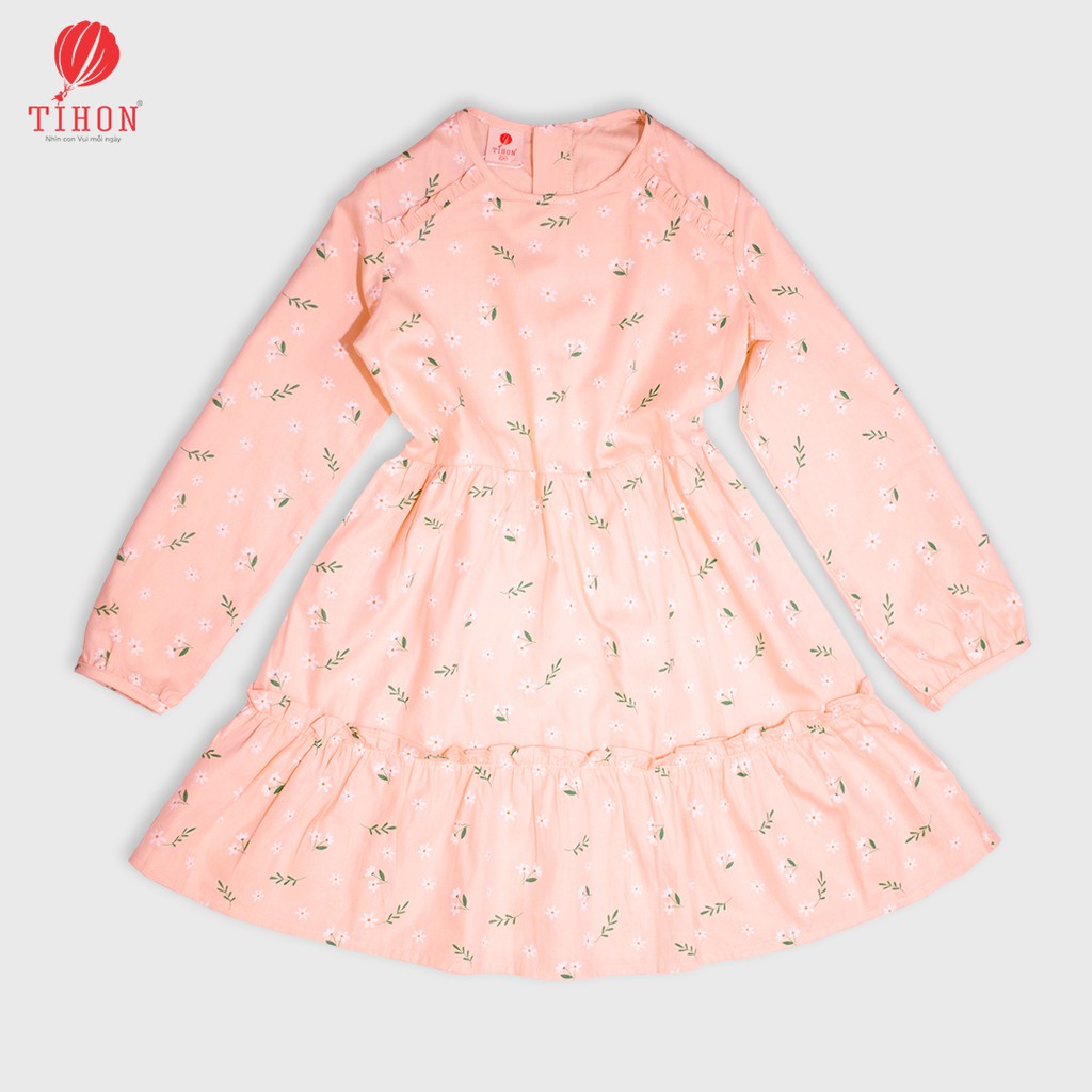 Váy trẻ em TIHON chất liệu thô 100% cotton ấm áp thân thiện với da VT0210181