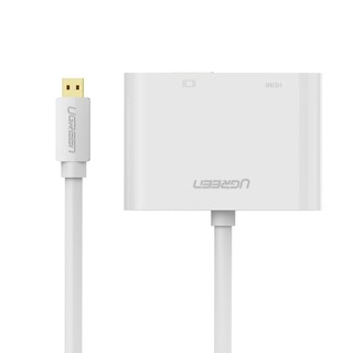 CÁP CHUYỂN ĐỔI MICRO HDMI TO HDMI + VGA UGREEN 30355 (Đen)
