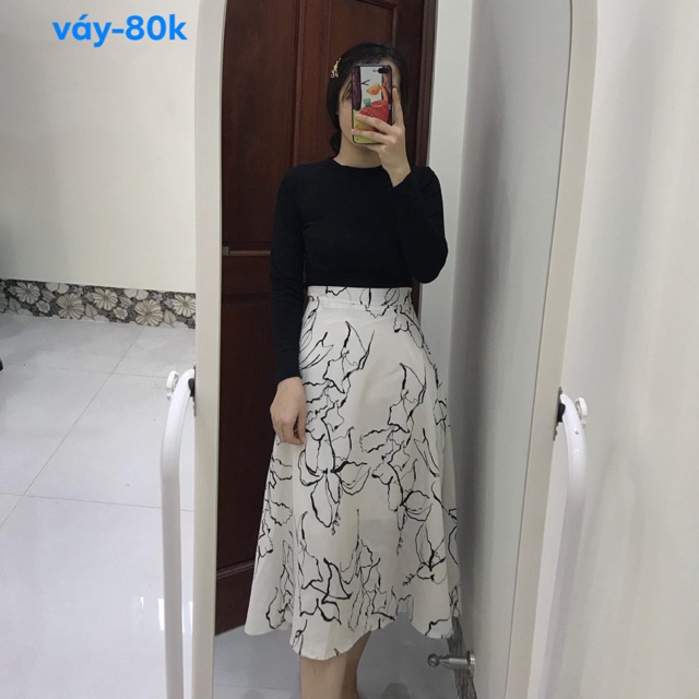 váy hoạ tiết