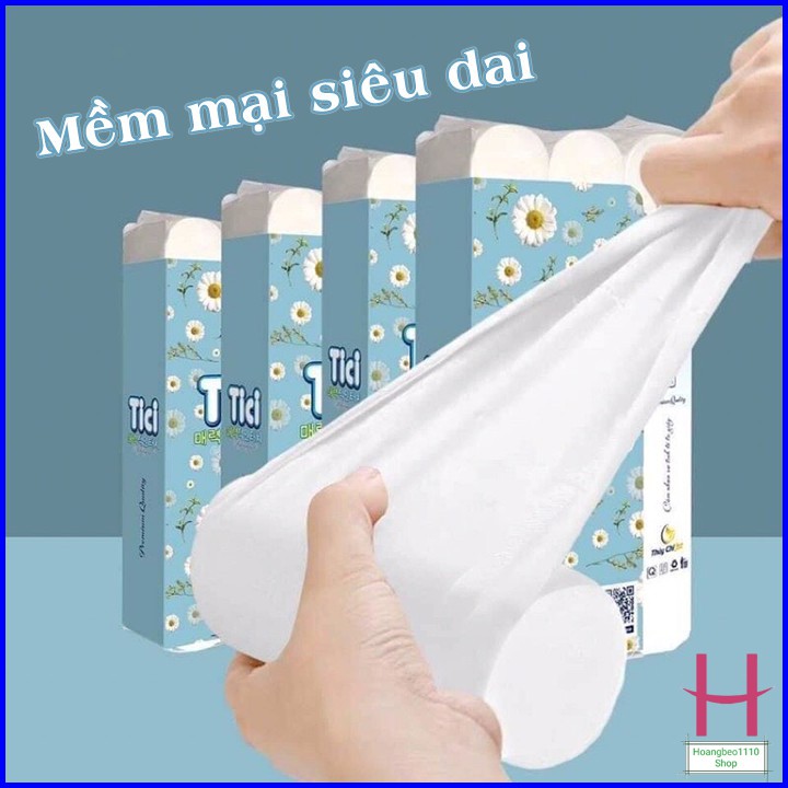 Giấy vệ sinh Tici không lõi siêu dai bịch 18 cuộn { H }