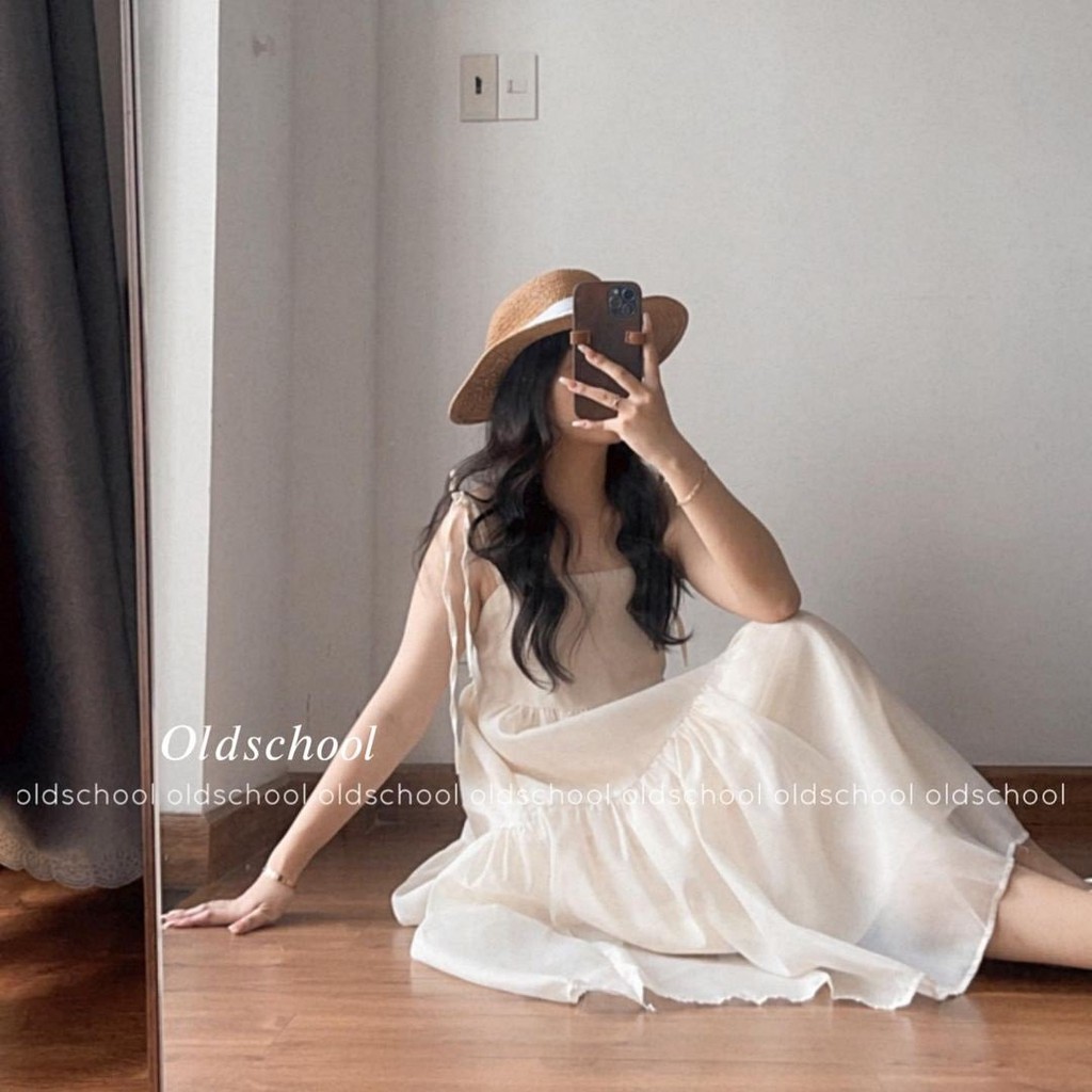 Váy 2 Dây Voan Tơ Ulzzang Xòe Tầng 2 Lớp Cao Cấp Đầm Nữ Dáng Xòe | BigBuy360 - bigbuy360.vn