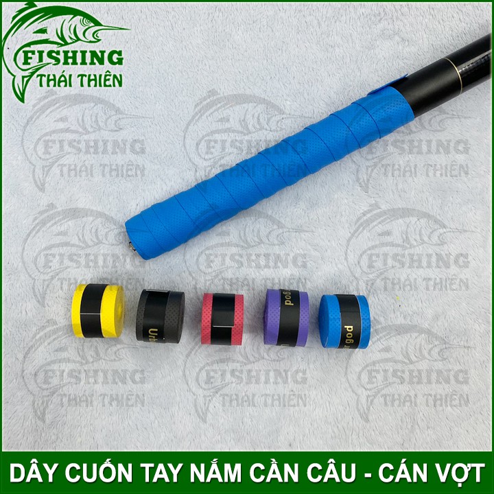 Dây Cuốn Cán Cần Câu, Cán Vợt Cầu Lông Tennis 1m1 2.5cm Dai Mềm Mượt Độ Ma Sát Cao