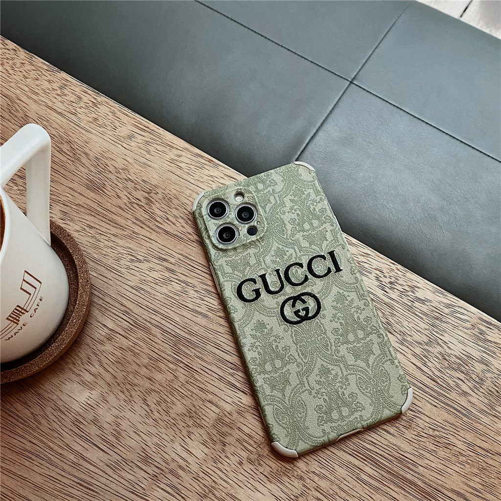 Ốp điện thoại nhựa dẻo in logo Gucci #HG3805 cho iPhone 12 mini 11 PRO MAX 6/6s 7/8 + SE2 X/XS XR XSMAX