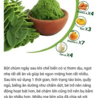 Bột chùm ngây sấy lạnh cho bé