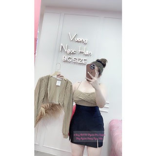 ( 60kg => 82kg BIGSIZE ) SET ÁO DÂY KÈM KHOÁC GÂN XỐP