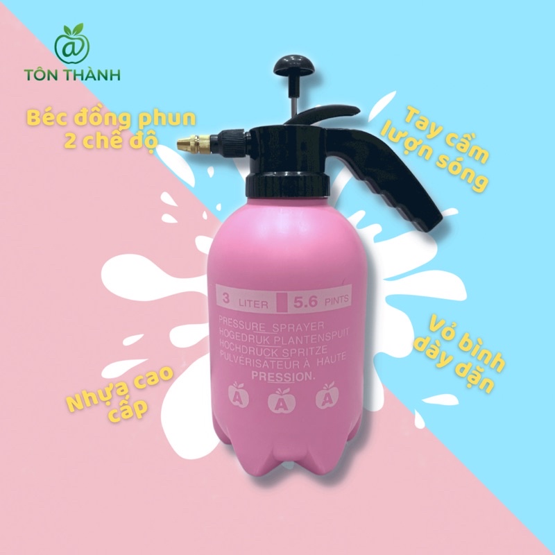 BÌNH XỊT TƯỚI CÂY 3 LÍT AAA PHUN THUỐC PHUN SƯƠNG