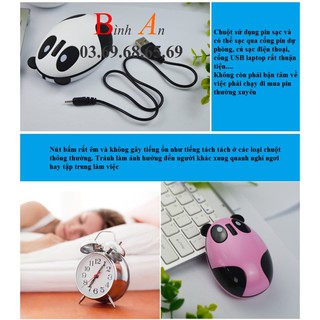 Chuột không dây mini Panda Mouse