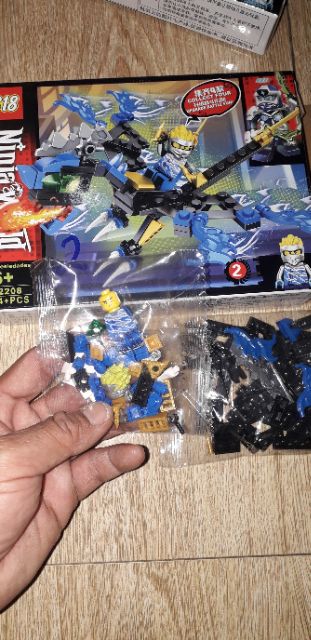 Lắp ráp 1 hộp LegoNinjaWord 82208 Rồng hoặc xe có nhiều chi tiết bằng nhựa ABS