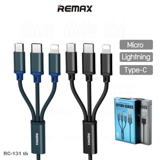 Cáp Sạc 3 Đầu Remax RC-131TH-Type C-Micro Usb