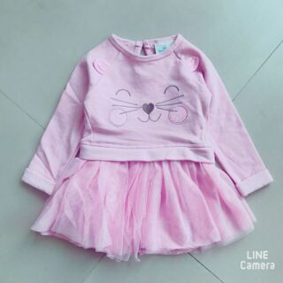 Váy mèo hồng bé gái