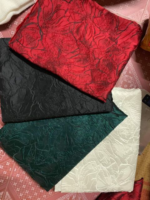 Vải taffta vân nổi