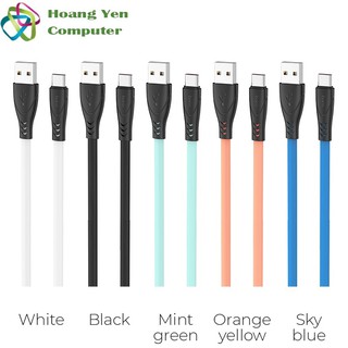 Cáp sạc type c hoco x42 dây silicon mềm dẻo chống cháy dài 1m - bh 1 năm - hoàng yến computer