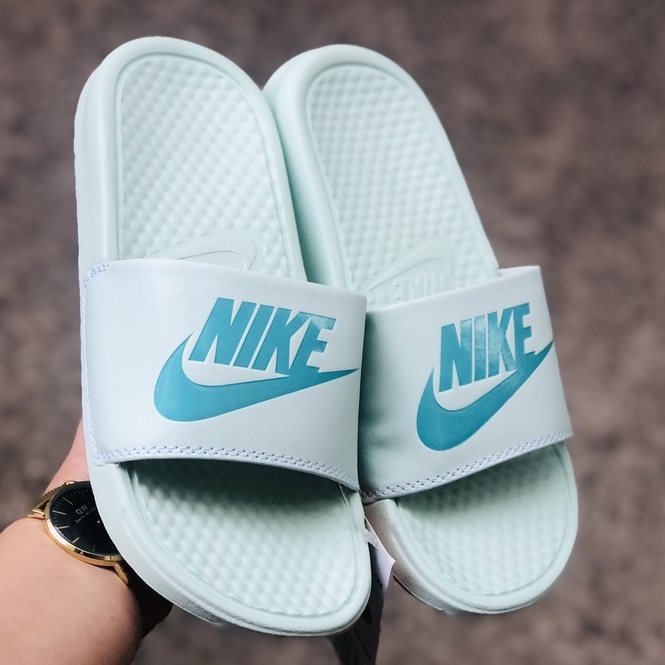 Dép unisex 𝐍𝐈𝐊𝐄 ❤️FREESHIP + Hộp❤️ dép quai ngang thể thao nam nữ mk in 𝐍𝐈𝐊𝐄-𝐁𝐚𝐧𝐚𝐬𝐬𝐢,xanh-mint