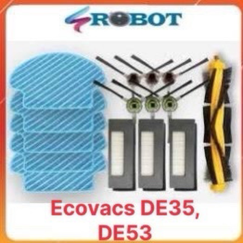 Phụ kiện robot hút bụi lau nhà Ecovacs deebot De55, De53,