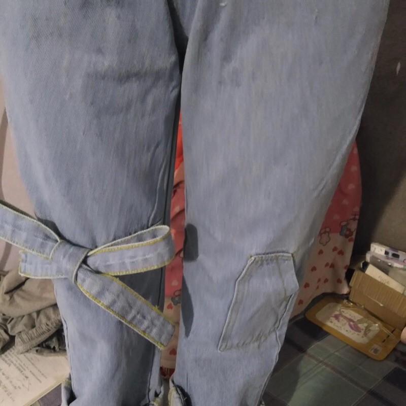 Quần jean thắt nơ