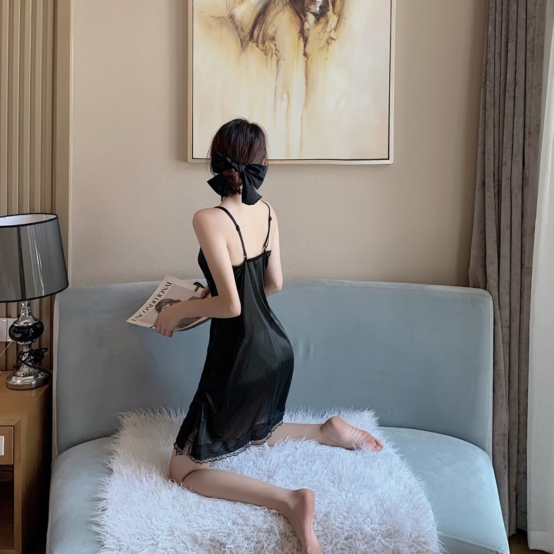 đồ ngủ Hai Dây Cổ Chữ V Phối Ren Gợi Cảm Cho Nữ | BigBuy360 - bigbuy360.vn