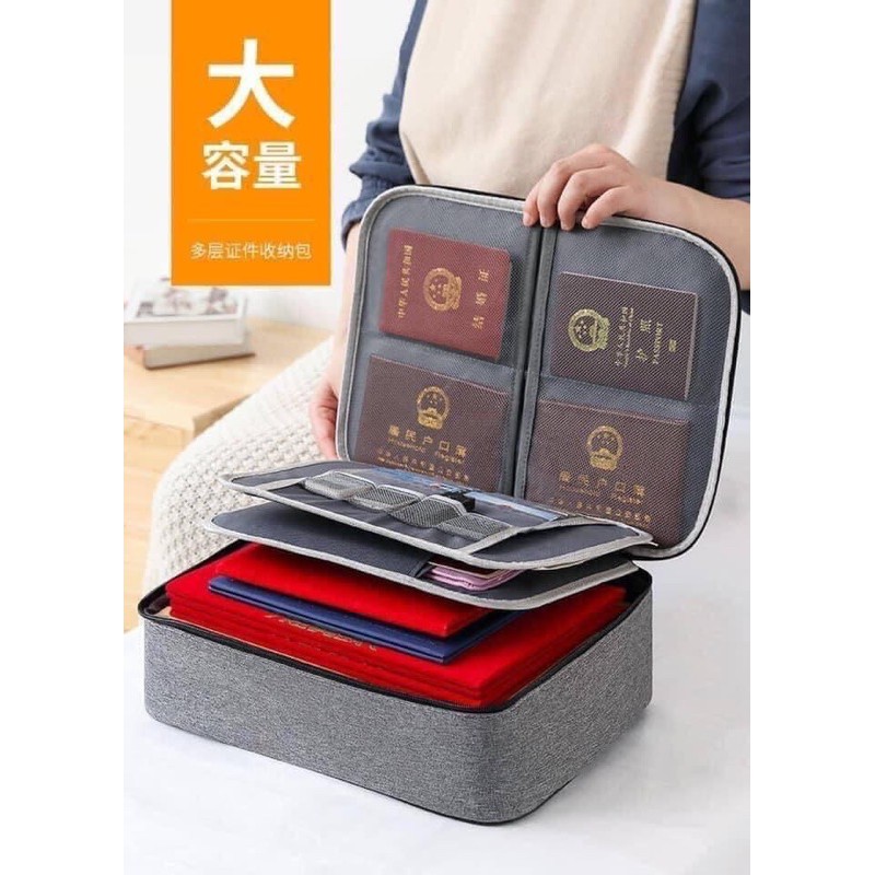 Cặp đựng tài liệu nhiều ngăn MÀU NGẪU NHIÊN