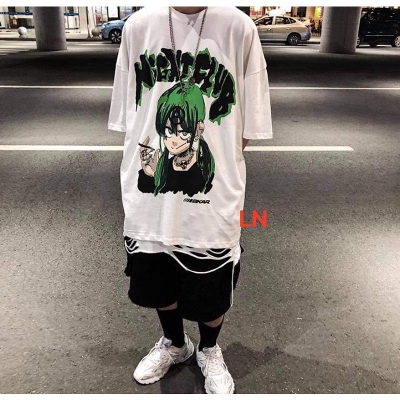 Áo phông cậu bé tóc xanh chữ A TH6